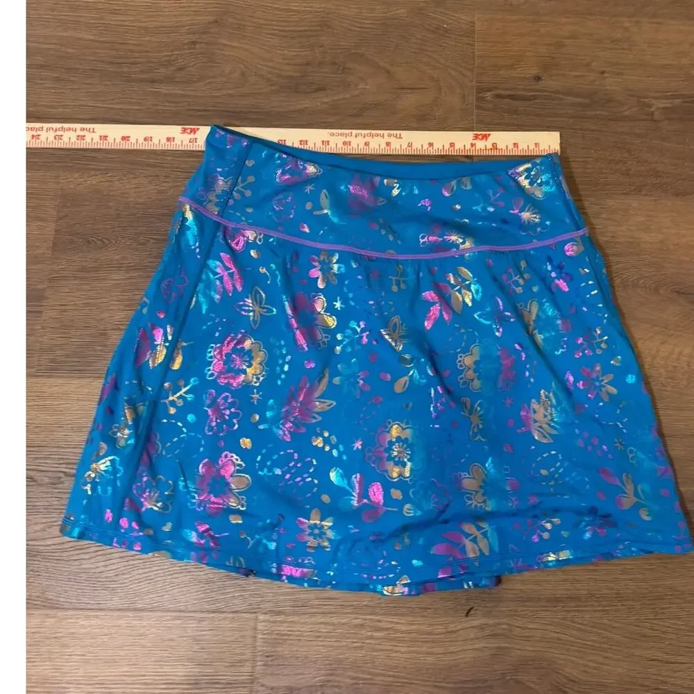 Crowned Athletics 2 Pc Activewear Set XXL Floral Tank Top Skort NWT Disney